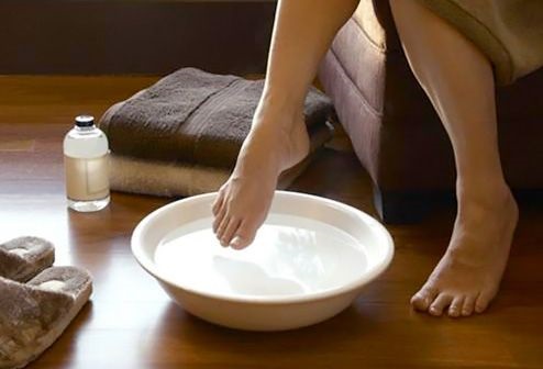 soak your feet for toenail fungus